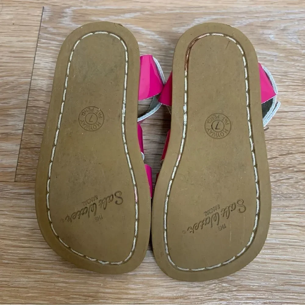 Salt Water Baby Girl Size 7 Pink Sandals